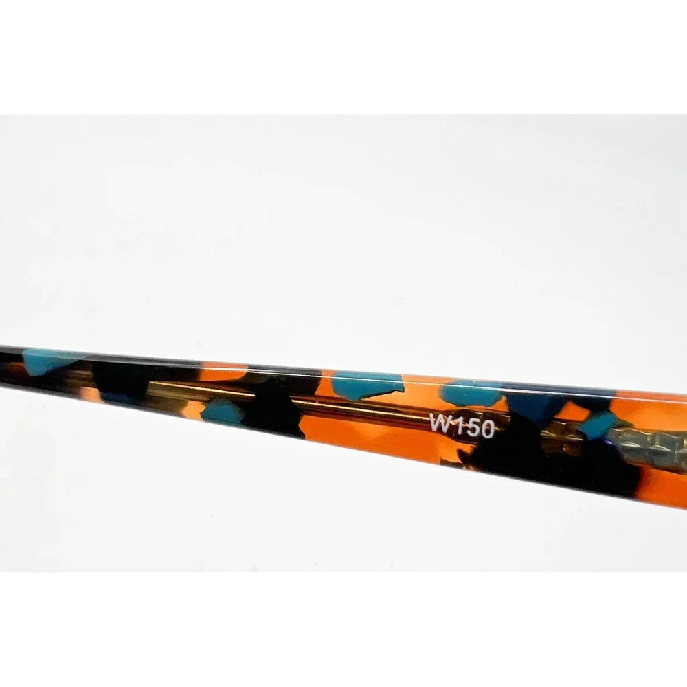 W150 Eyeglass Frames Women Teal Tortoise Cat Eye 53-17-135 53mm